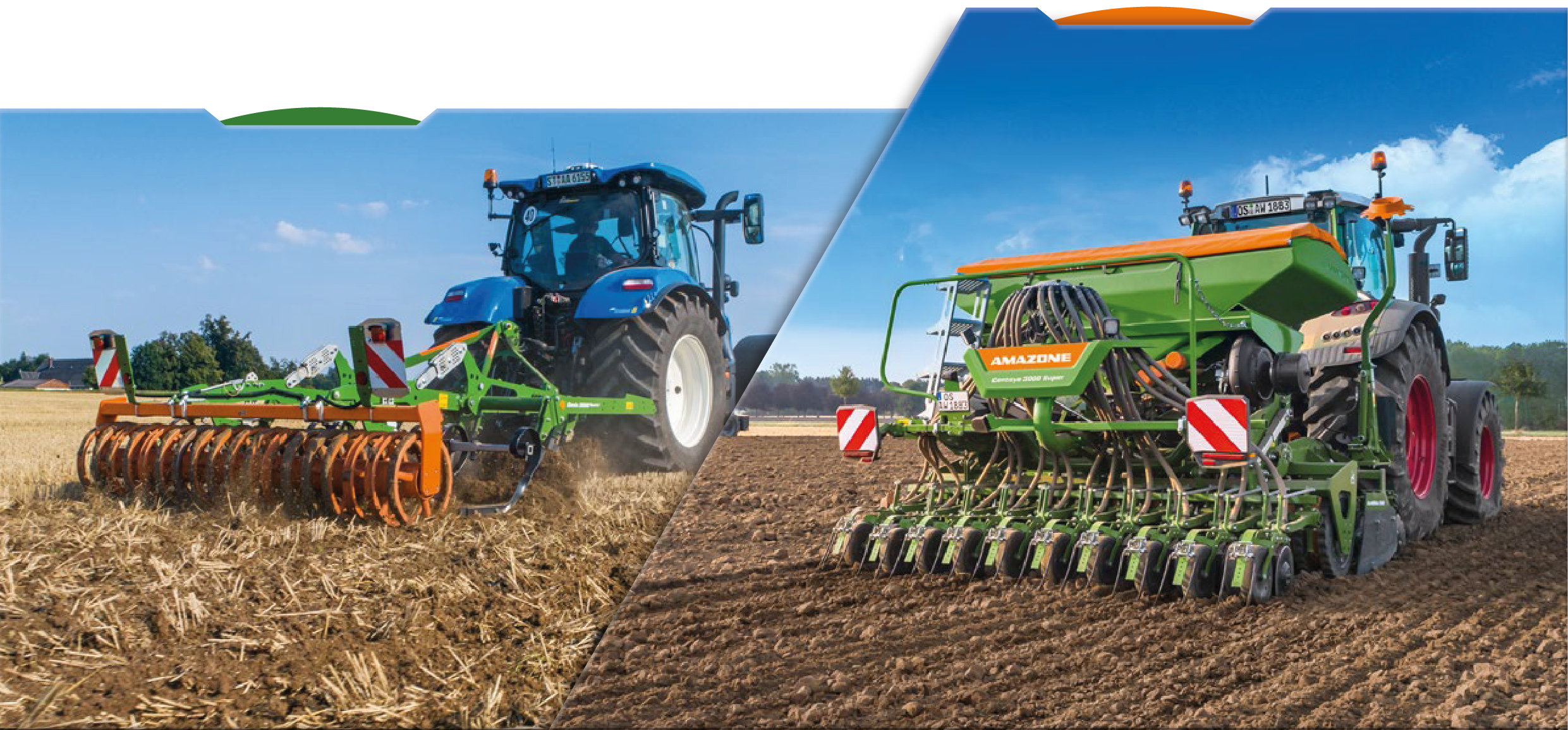 Example combination | Cenio 3000 Special mounted cultivator combined with Centaya 3000 Super harrow-mounted seed drill combination DreaTeam Mulchsaat_Zeichenfläche 1-03